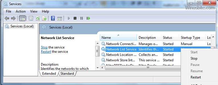 Network list servicers