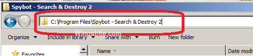 Spybot Search and Destory Directory