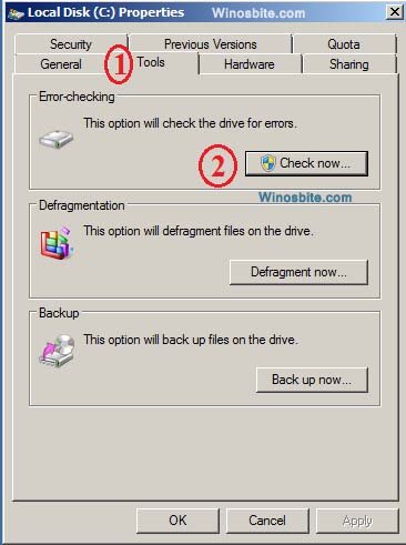 C drive tools in Windows