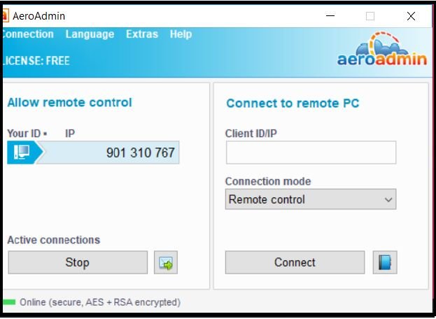 aeroadmin remote desktop software