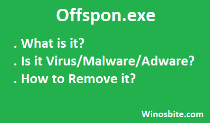 What is offspon.exe and its information