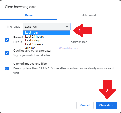 Shortcut to Clear Browsing Data from Chrome