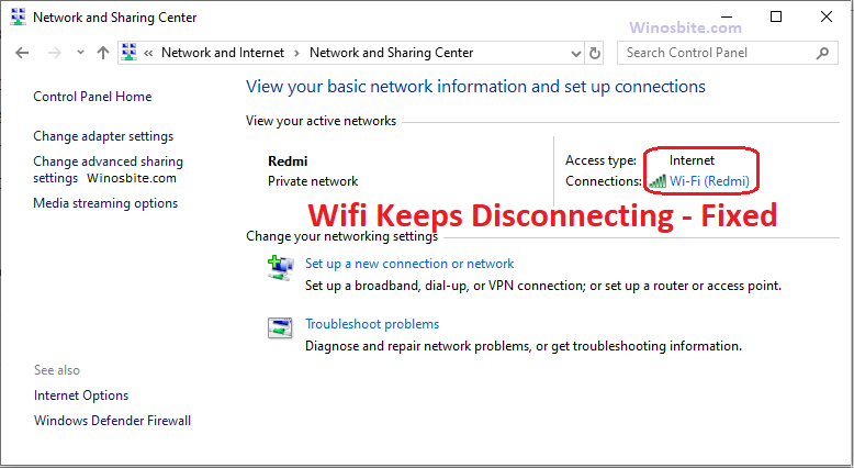 Fix Wifi Keeps Disconnecting Problem on Windows 10