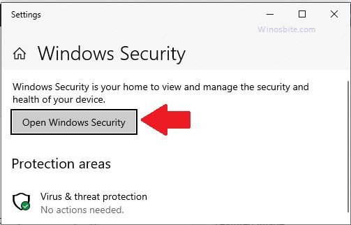 Windows Security tab