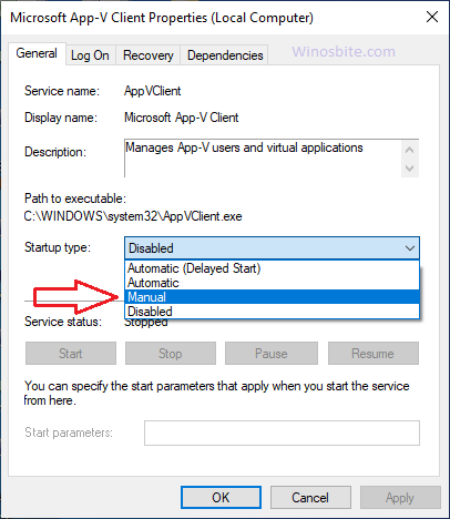 Microsoft app v client settings
