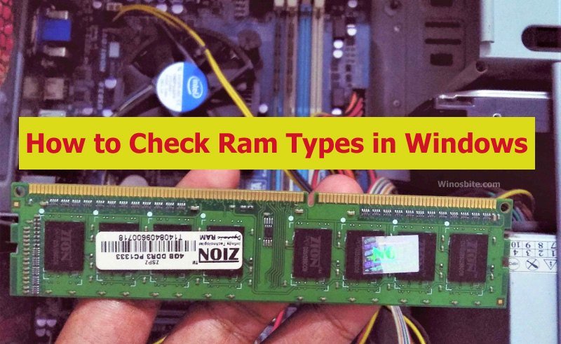 Check Ram Types in Windows 10 