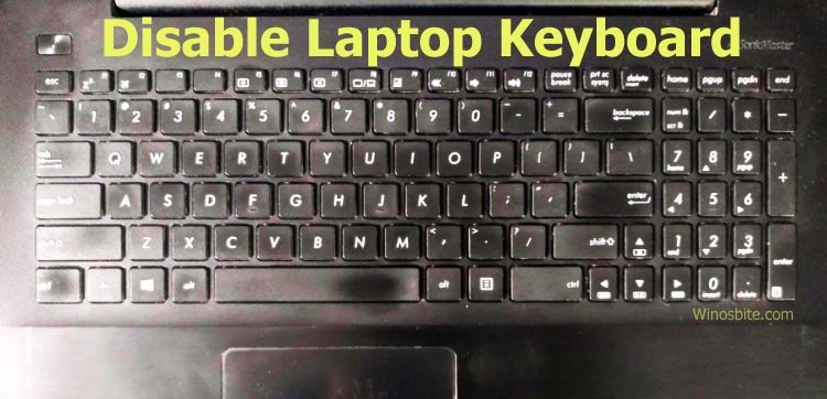 Disable asus laptop keyboard