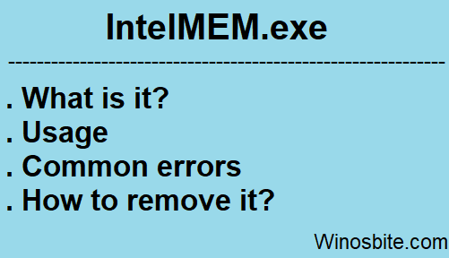 Intelmem.exe process information 