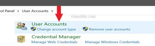 user account change account type
