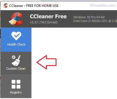 CCleaner custom clean