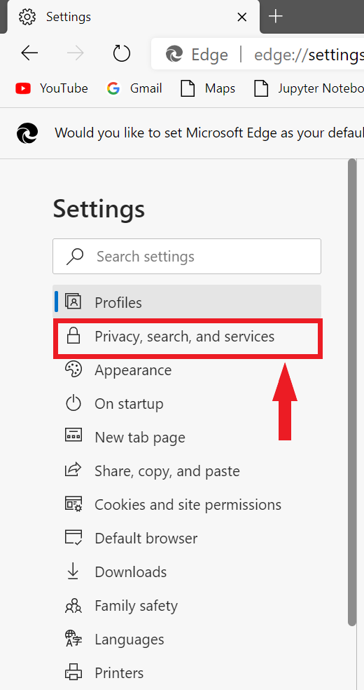 privacy search services