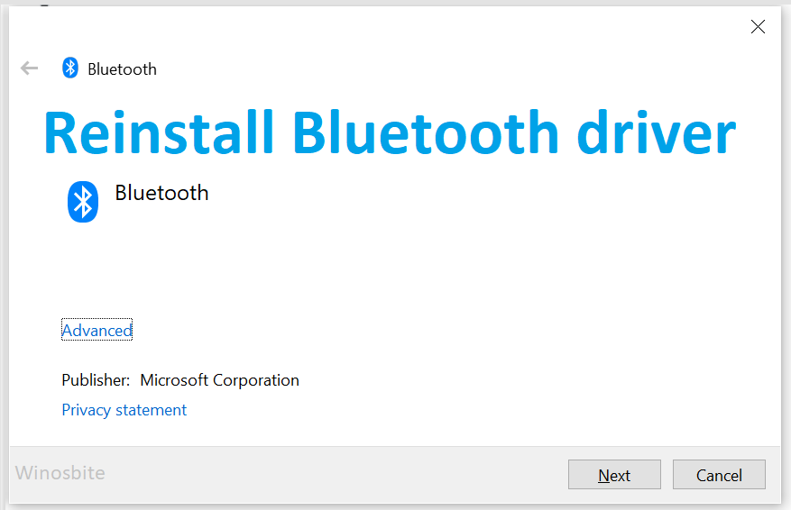  Reinstall Bluetooth driver in Windows 11 and 10