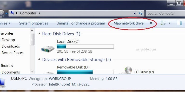 my pc map network drive