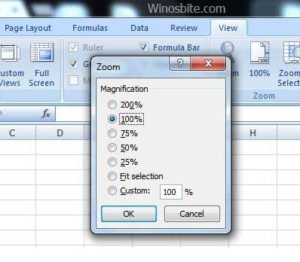 zoom shortcuts in windows