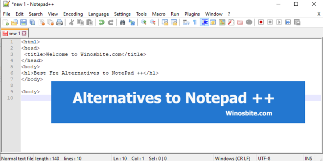 alternative to notepad for mac