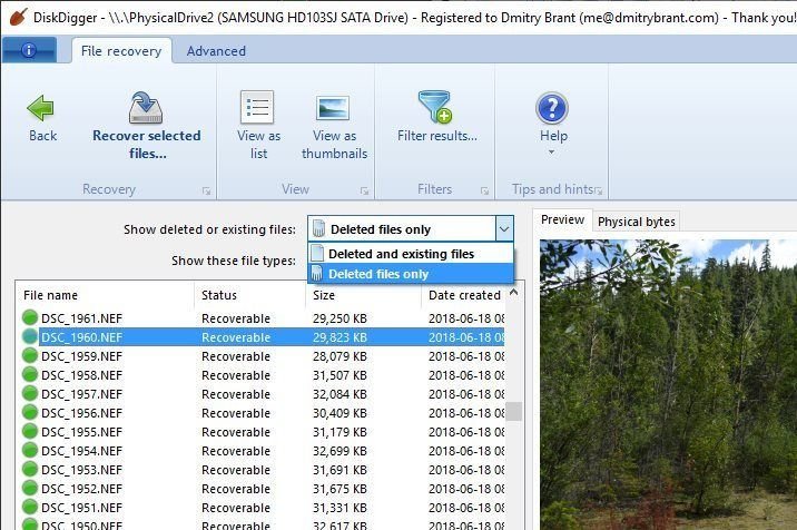 diskdigger pro file recovery
