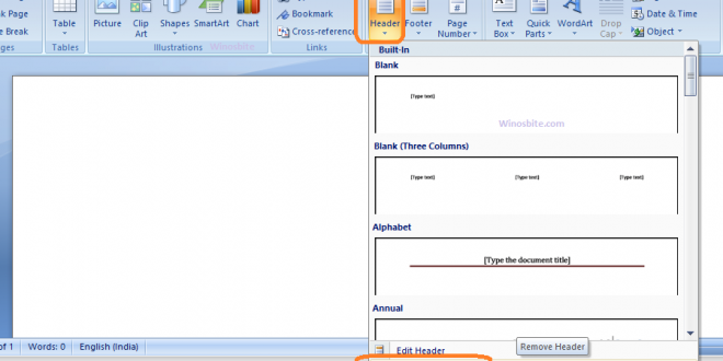 delete all headers and footers in ms word