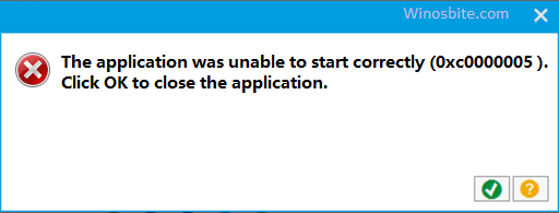 How to fix 0xc0000005 error in Windows System