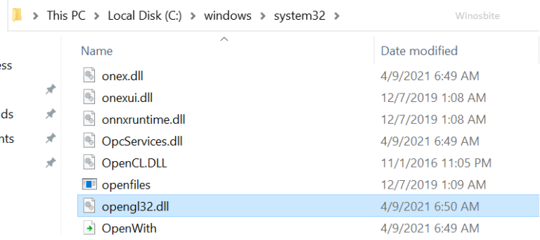 Как переустановить opengl32 dll на windows 10